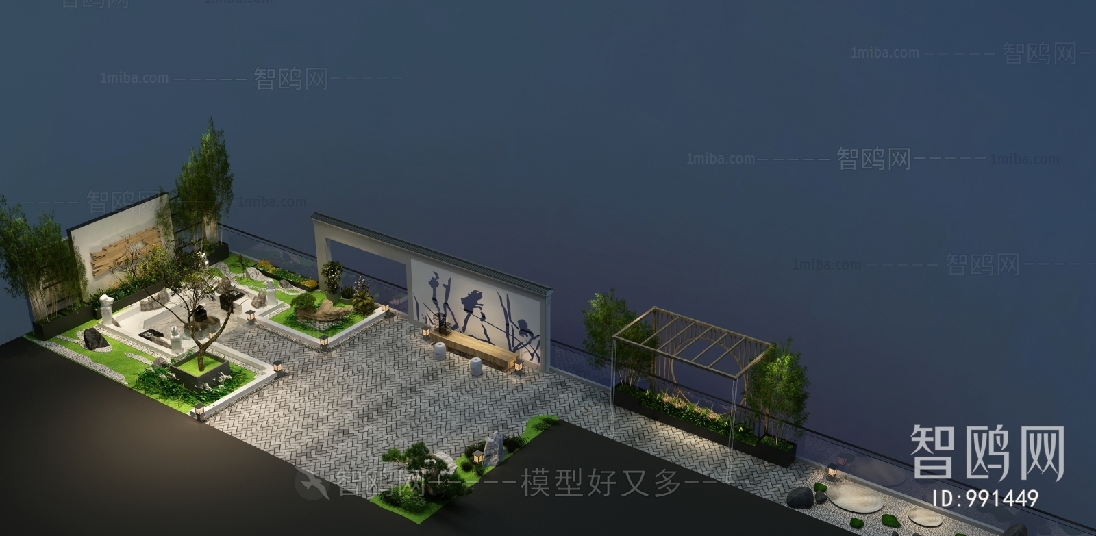 New Chinese Style Courtyard/landscape