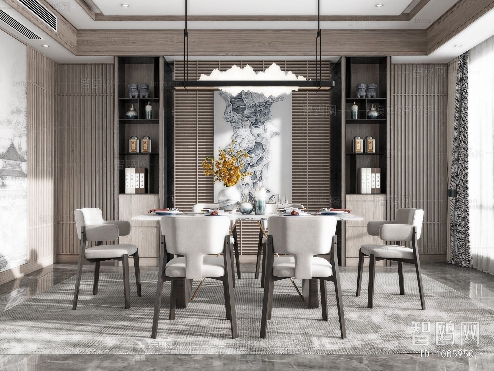 New Chinese Style Dining Room