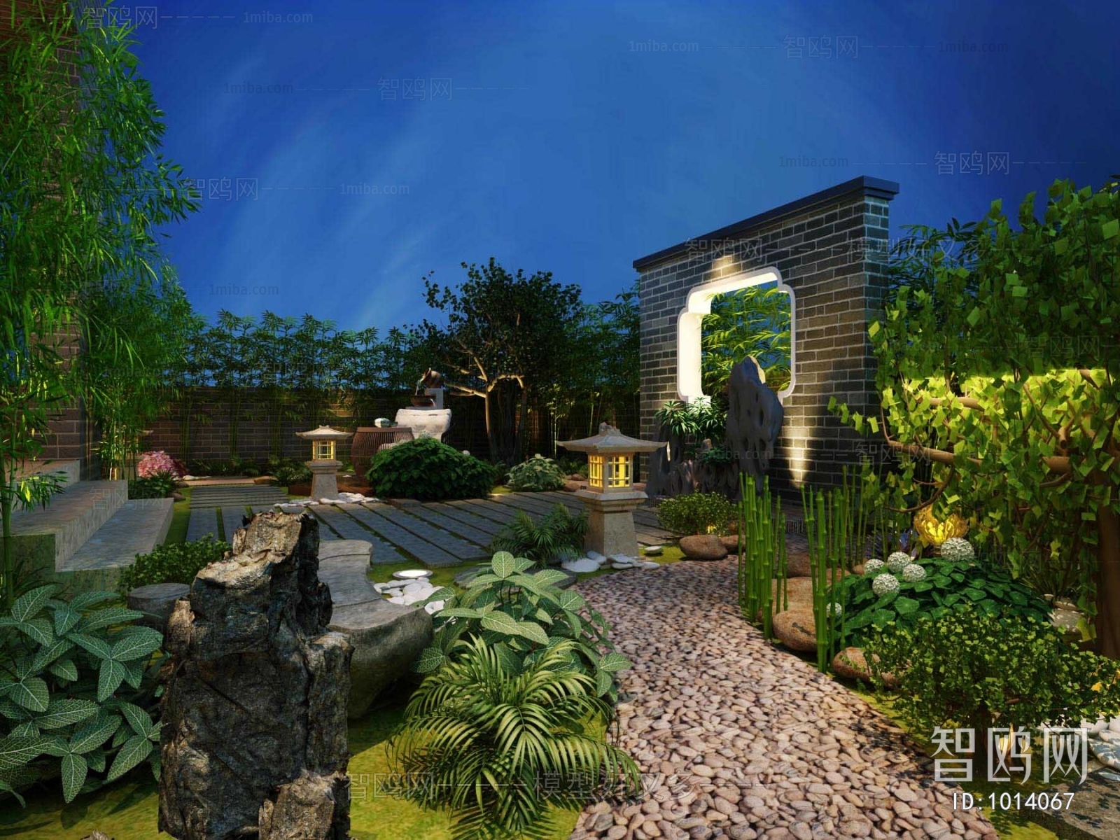 New Chinese Style Courtyard/landscape