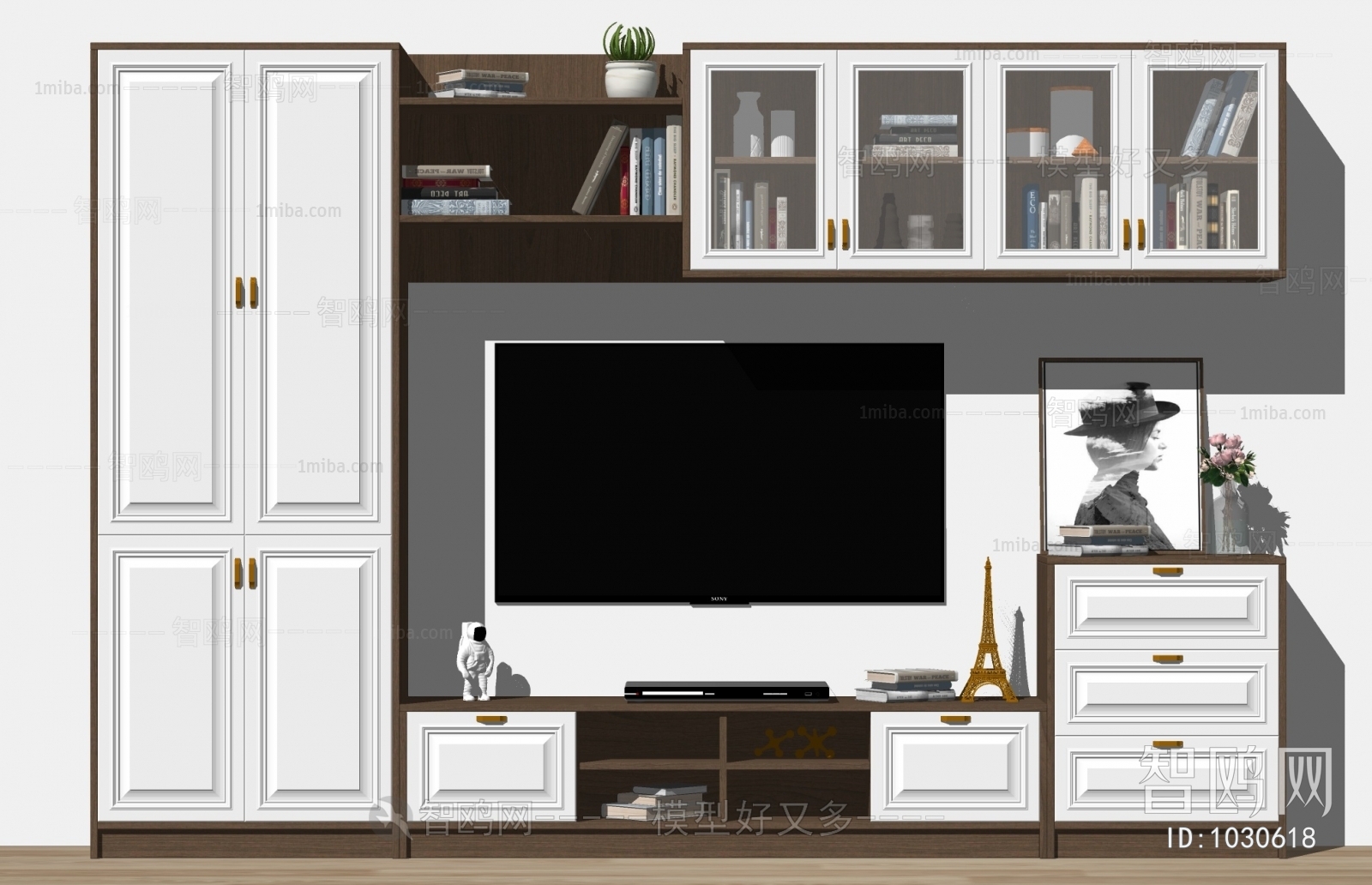 Simple European Style TV Cabinet