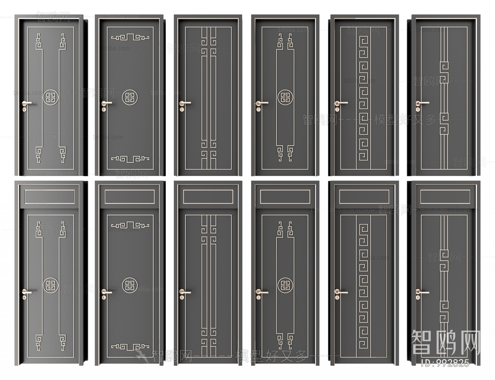 New Chinese Style Single Door