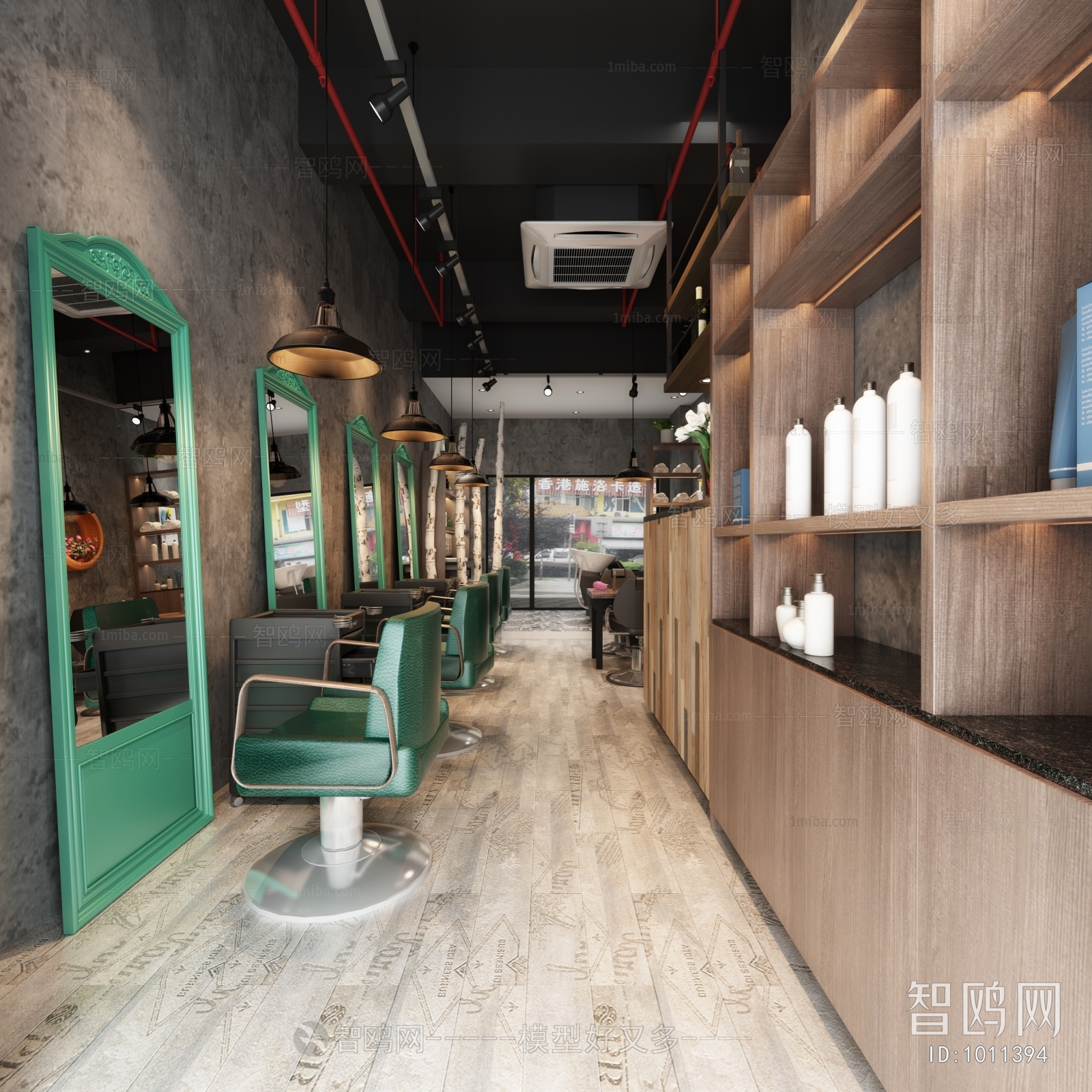 Industrial Style Barbershop