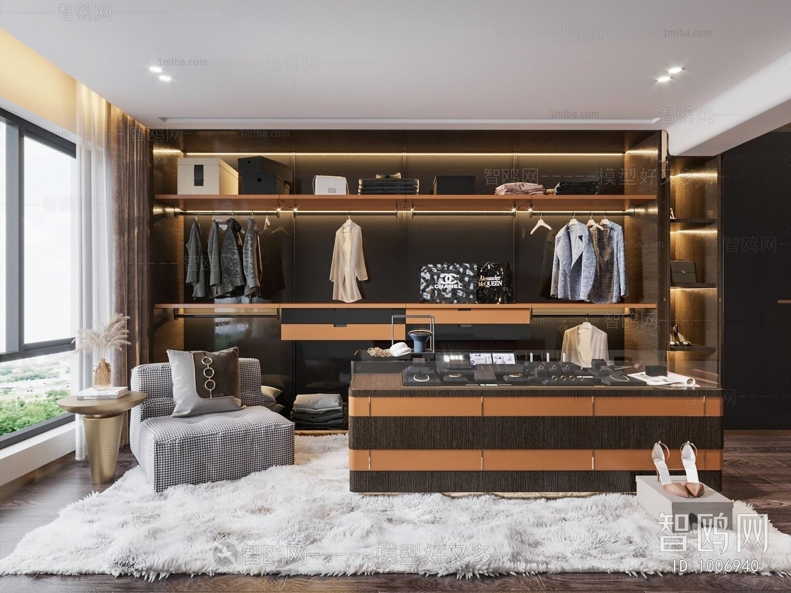 Modern Clothes Storage Area