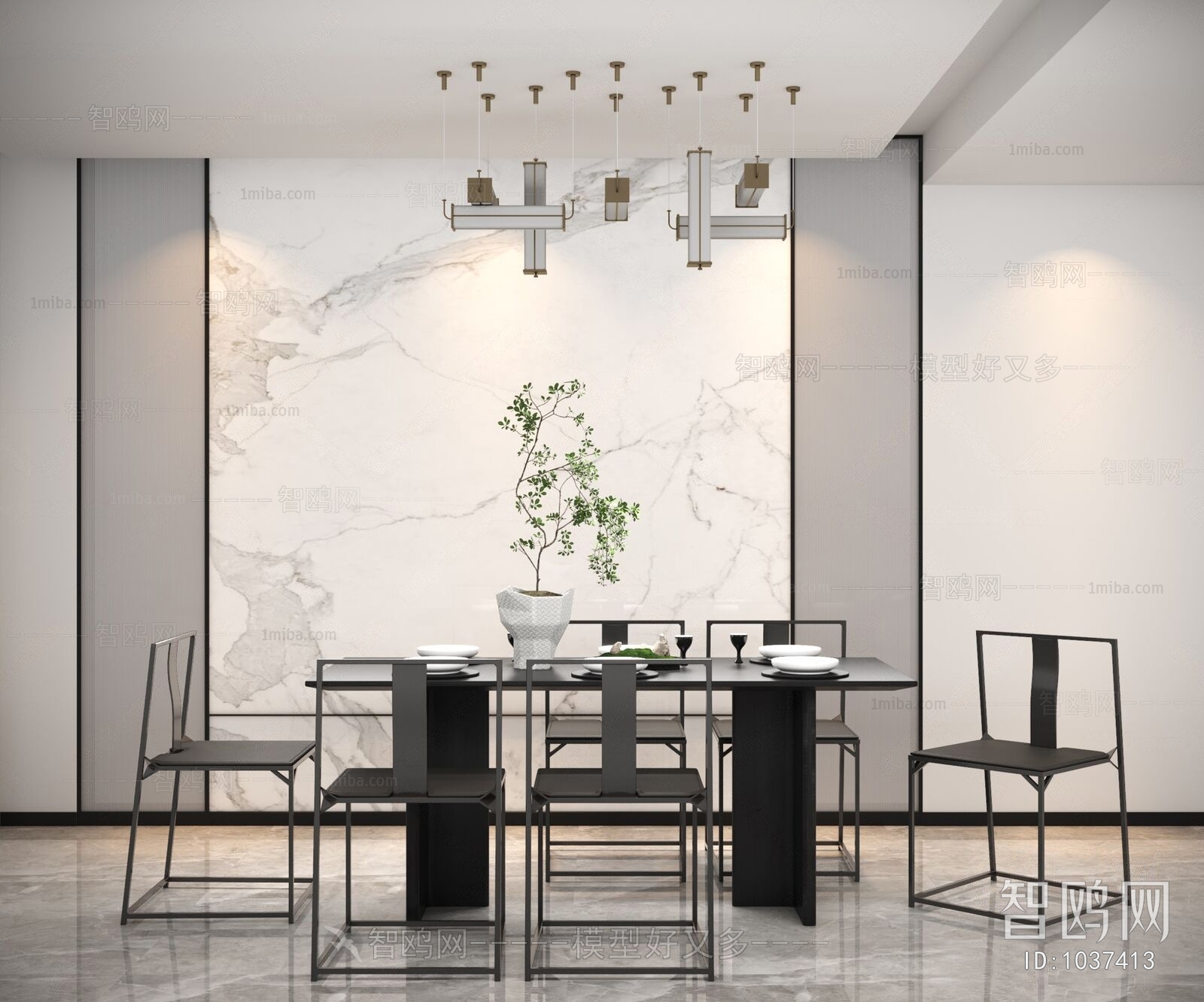 New Chinese Style Dining Room