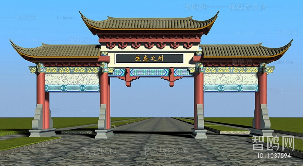 Chinese Style Building Component