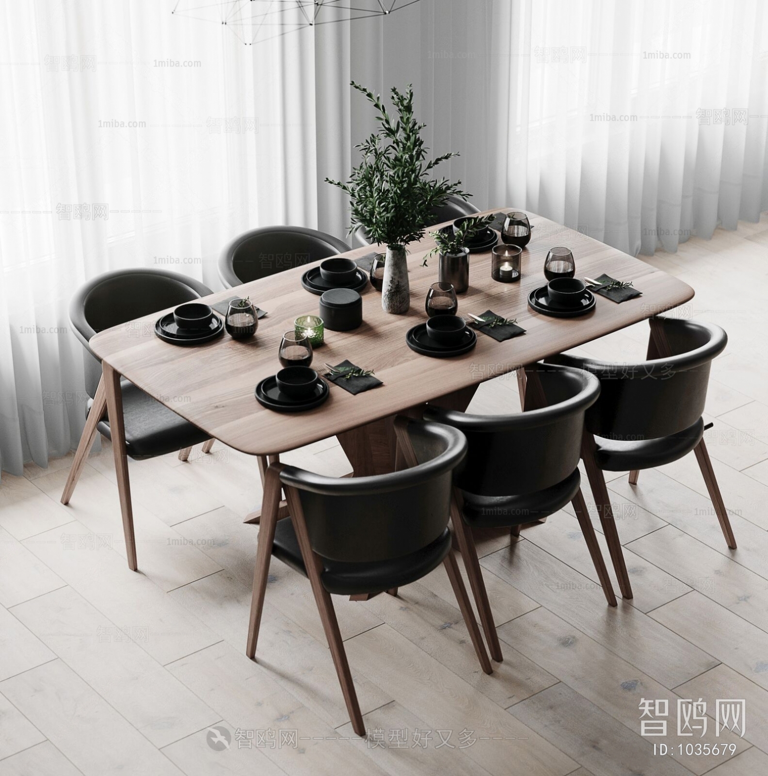 Nordic Style Dining Table And Chairs