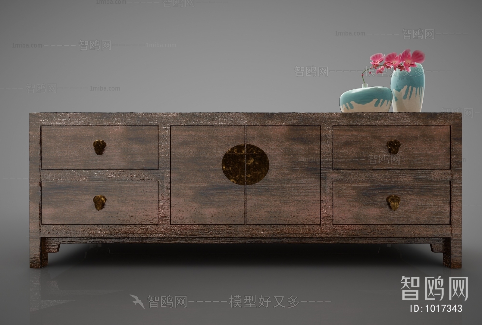 New Chinese Style TV Cabinet