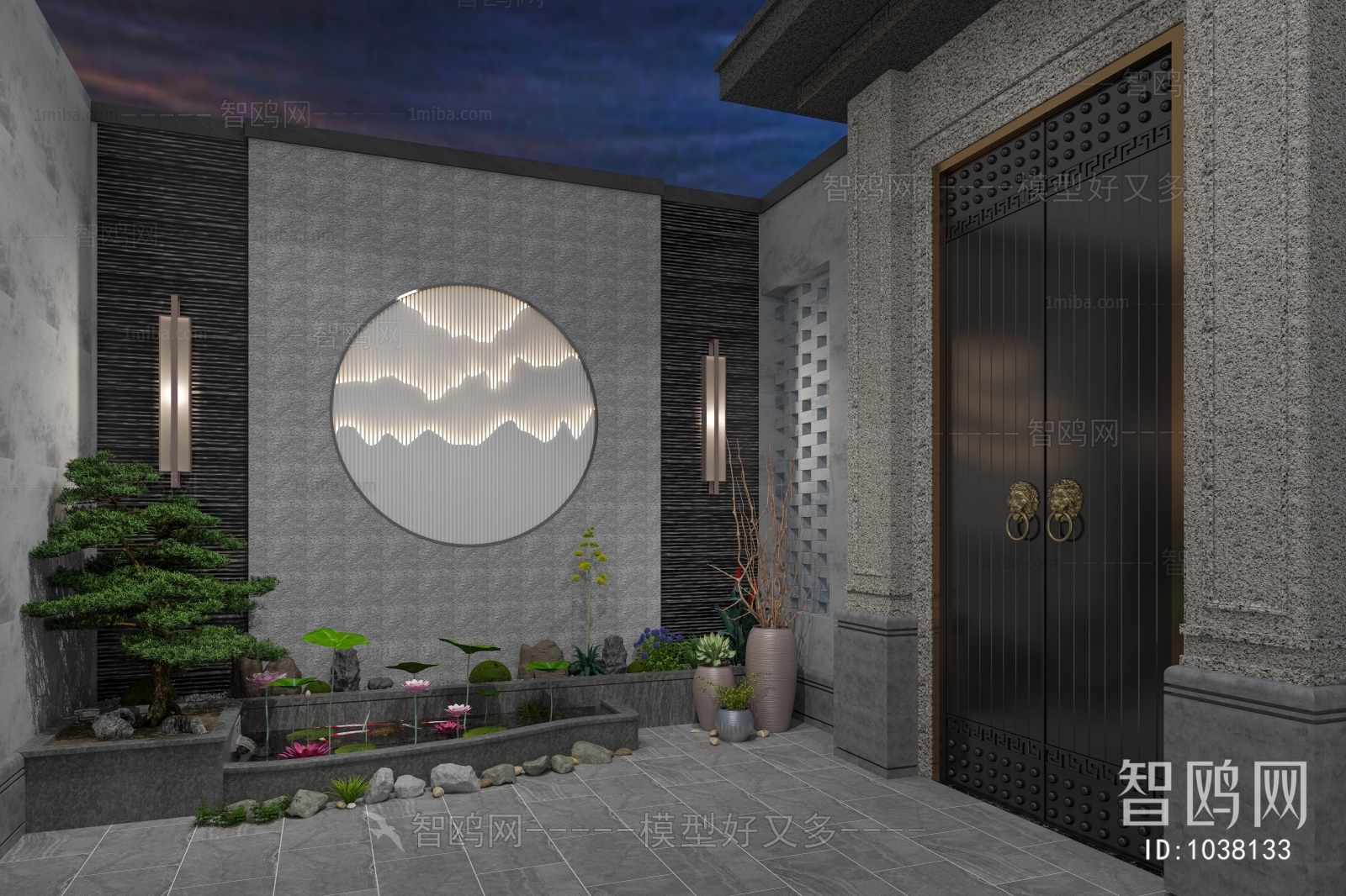 New Chinese Style Courtyard/landscape