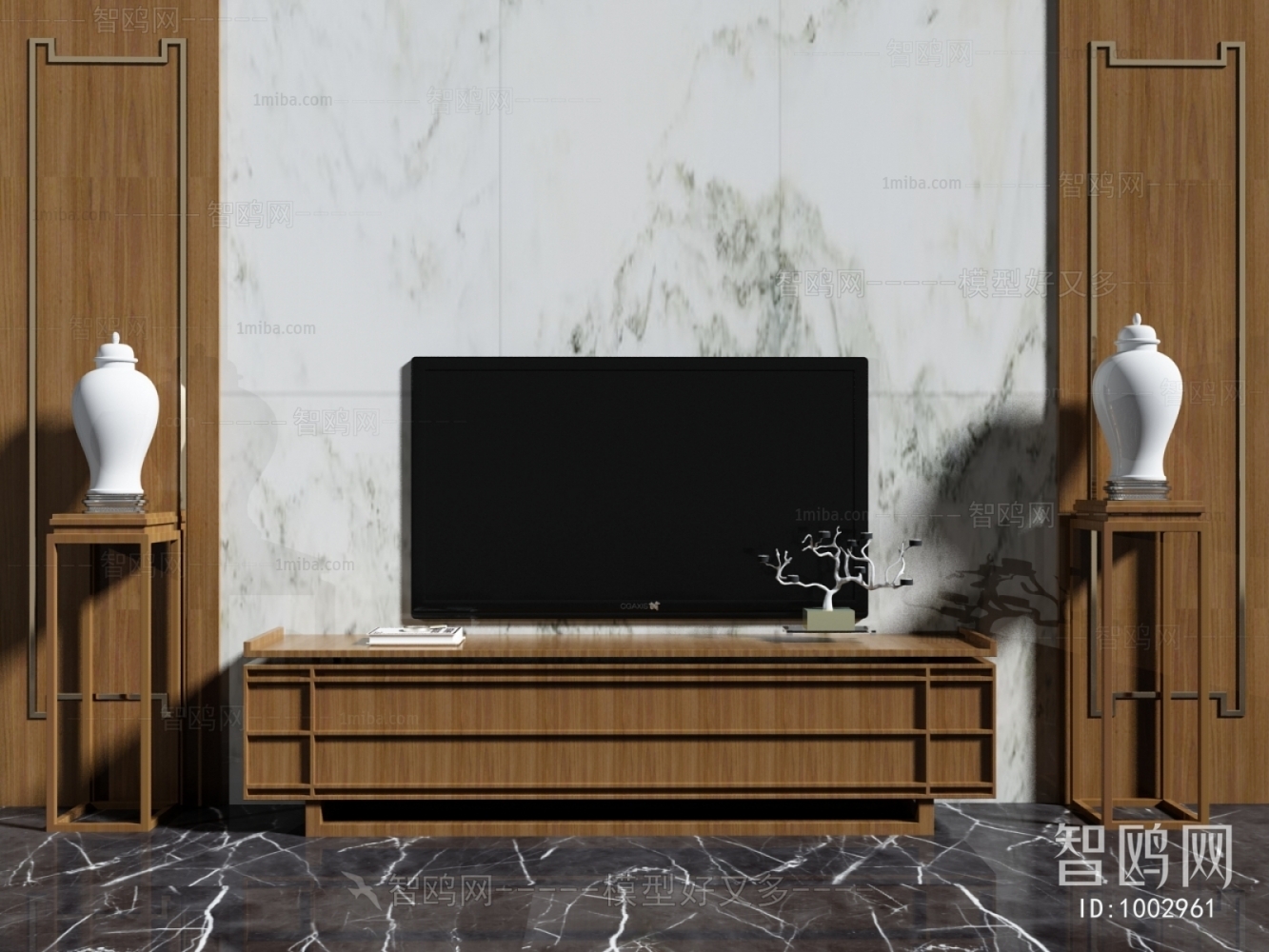 New Chinese Style TV Cabinet