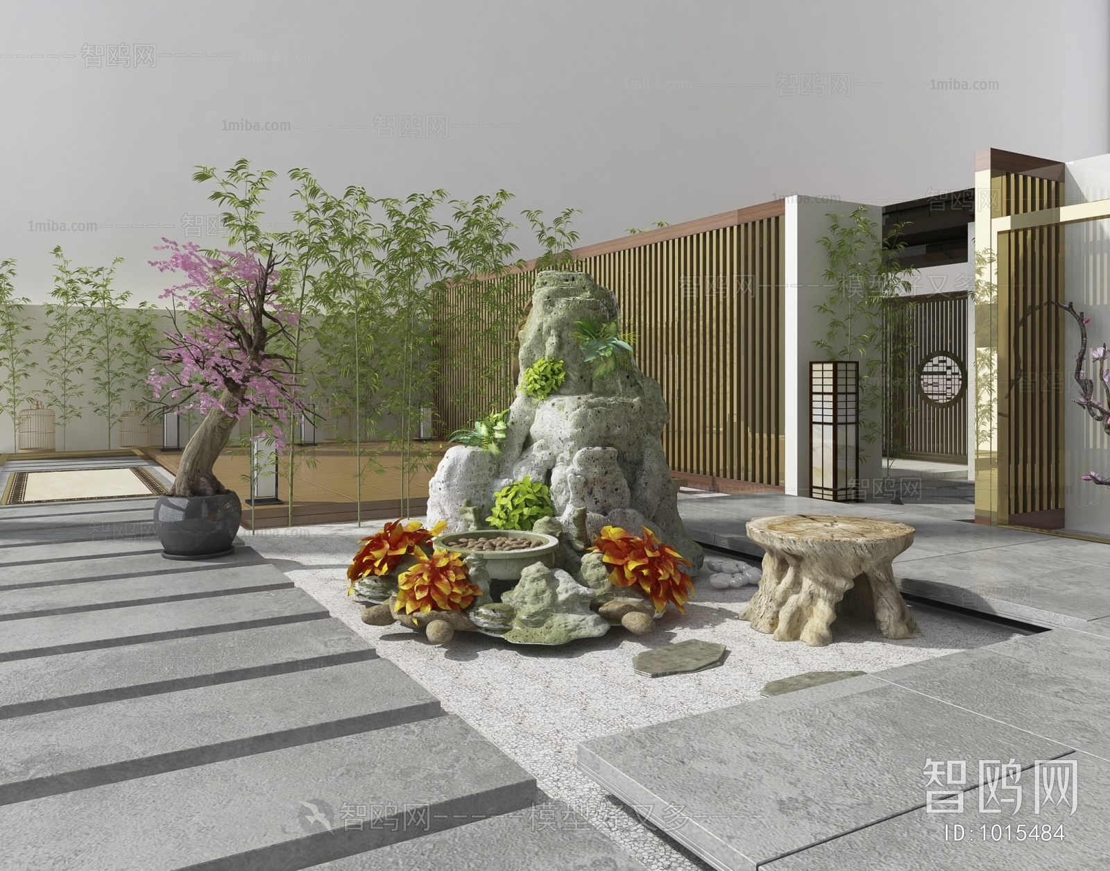 New Chinese Style Courtyard/landscape