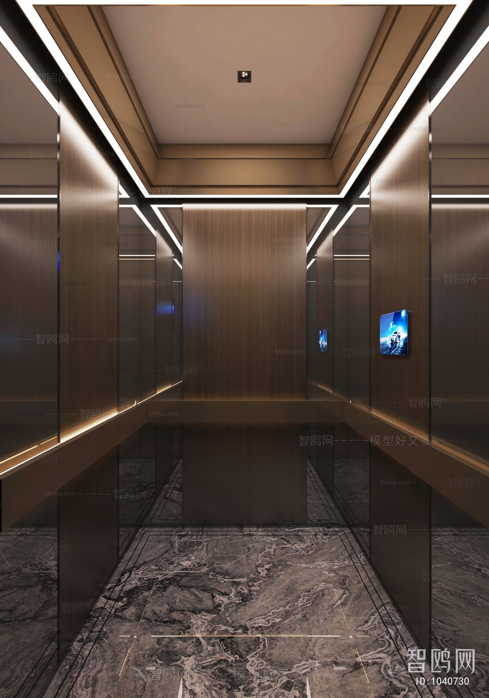 Modern Office Elevator Hall