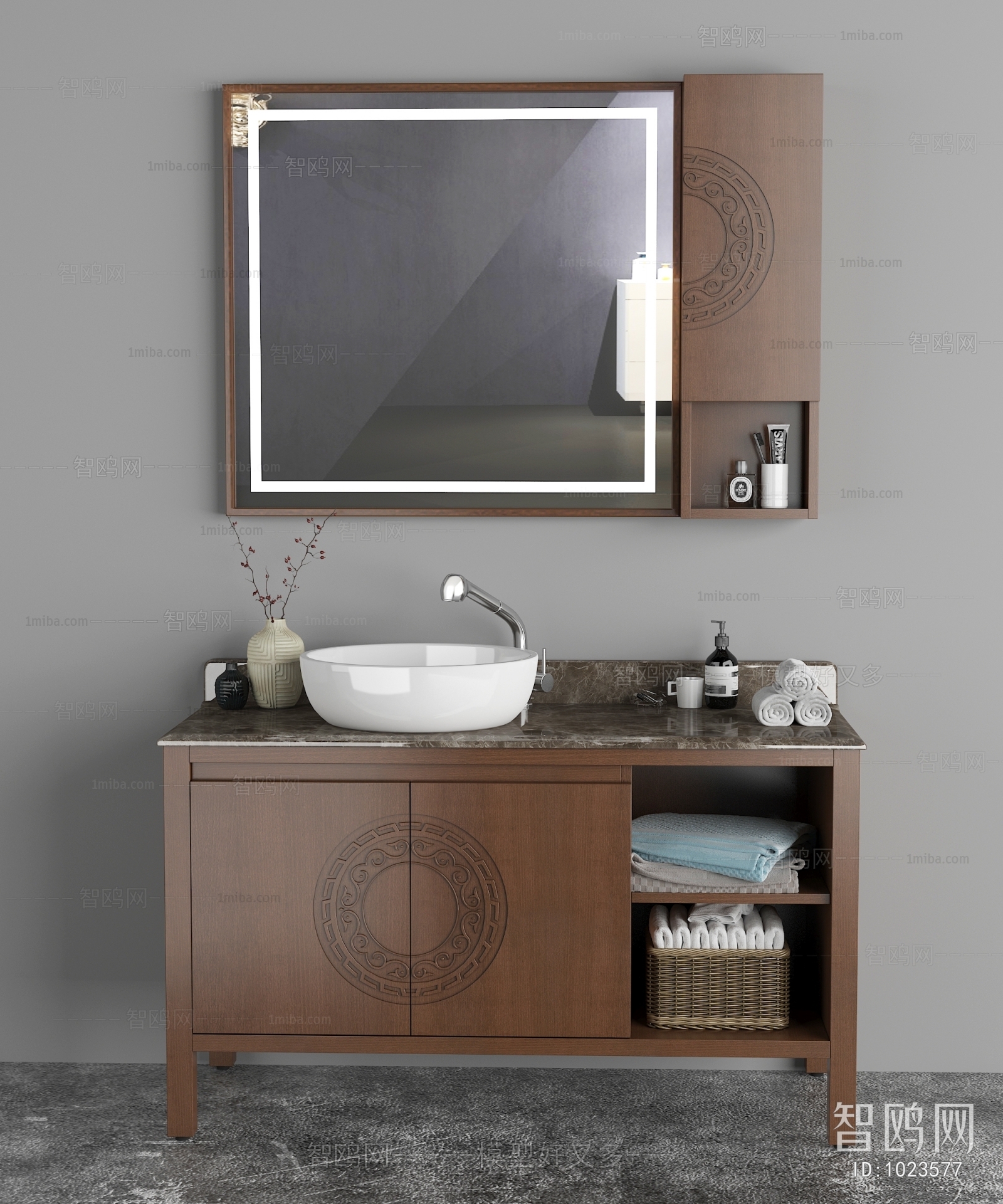 New Chinese Style Bathroom Cabinet