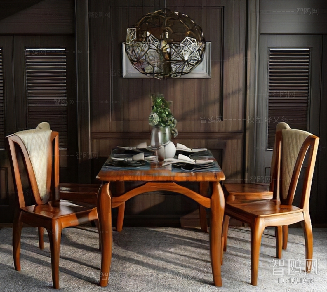 American Style Dining Table And Chairs