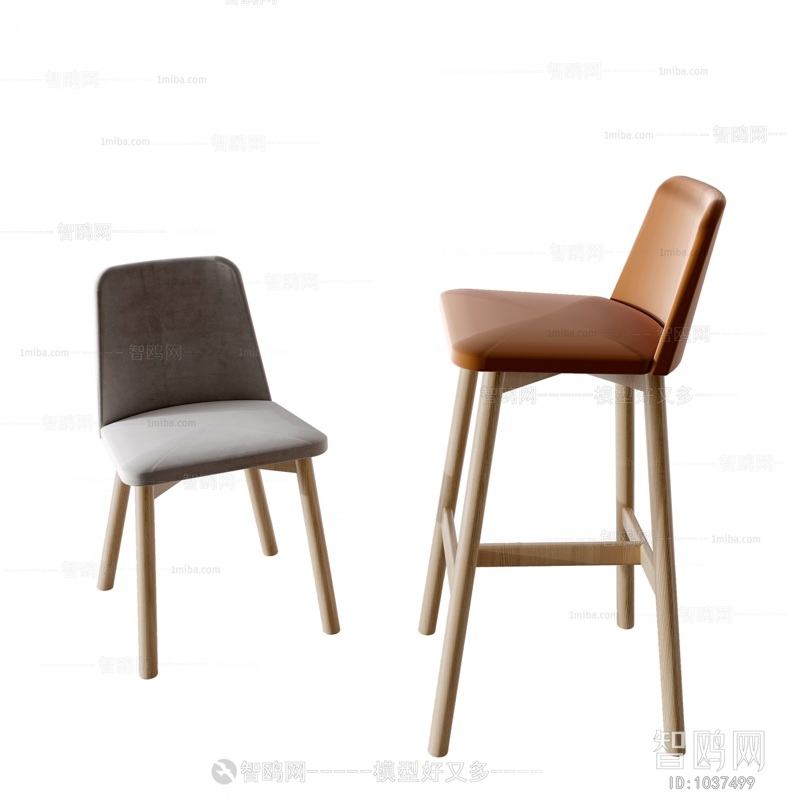 Nordic Style Bar Chair