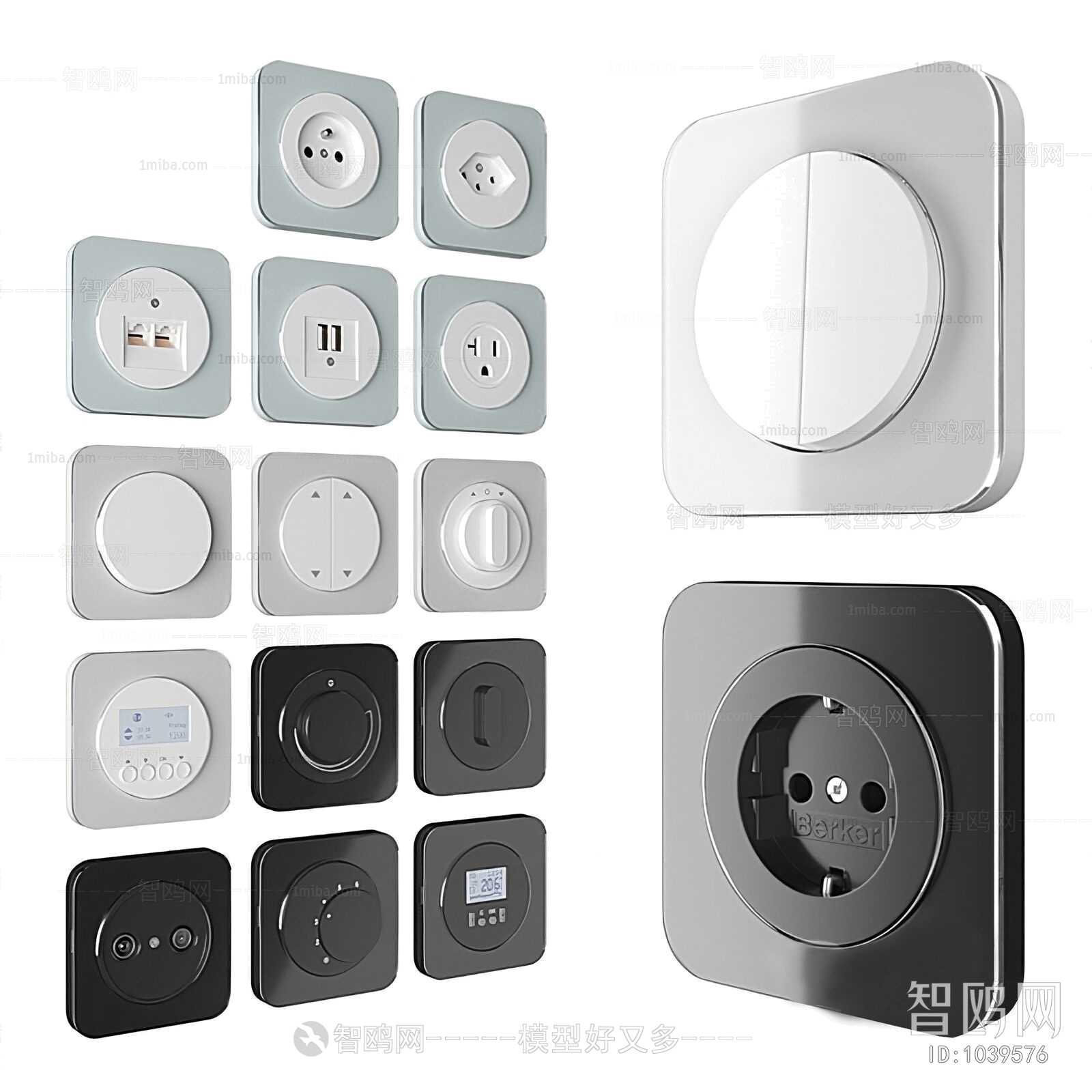 Modern Switch Socket Panel