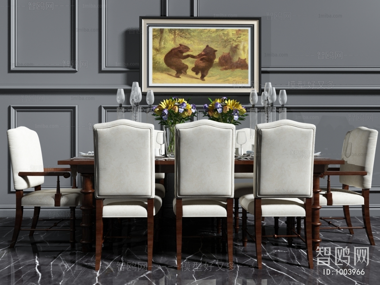 American Style Dining Table And Chairs