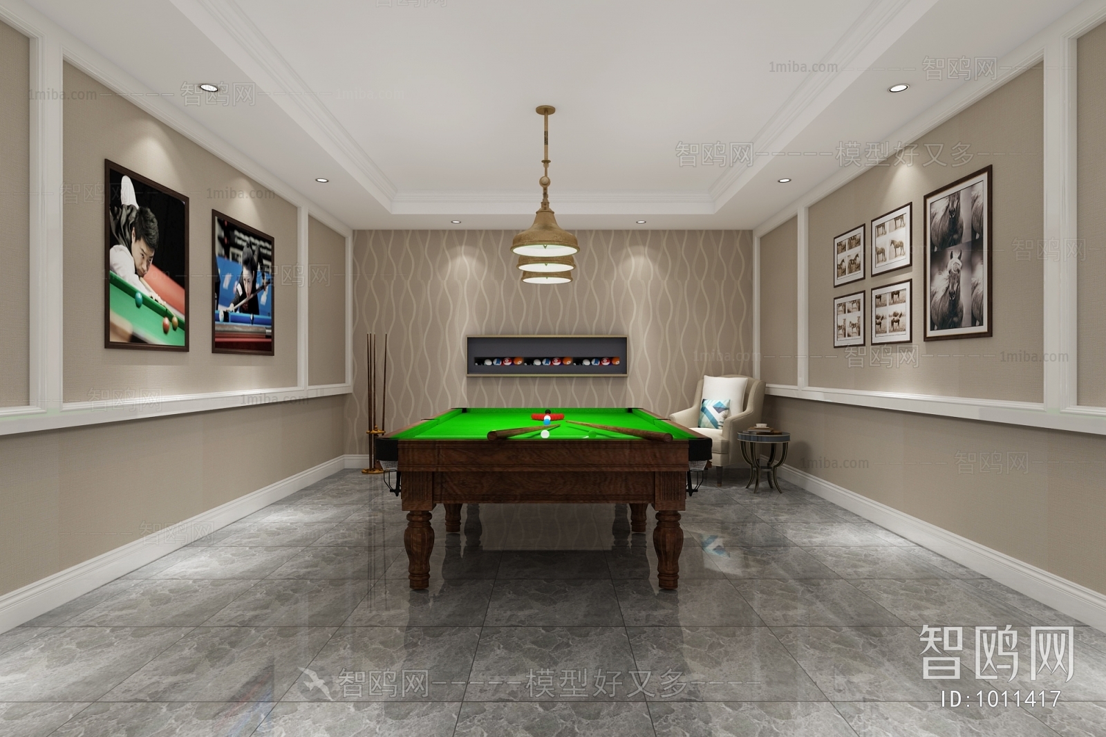 American Style Billiards Room