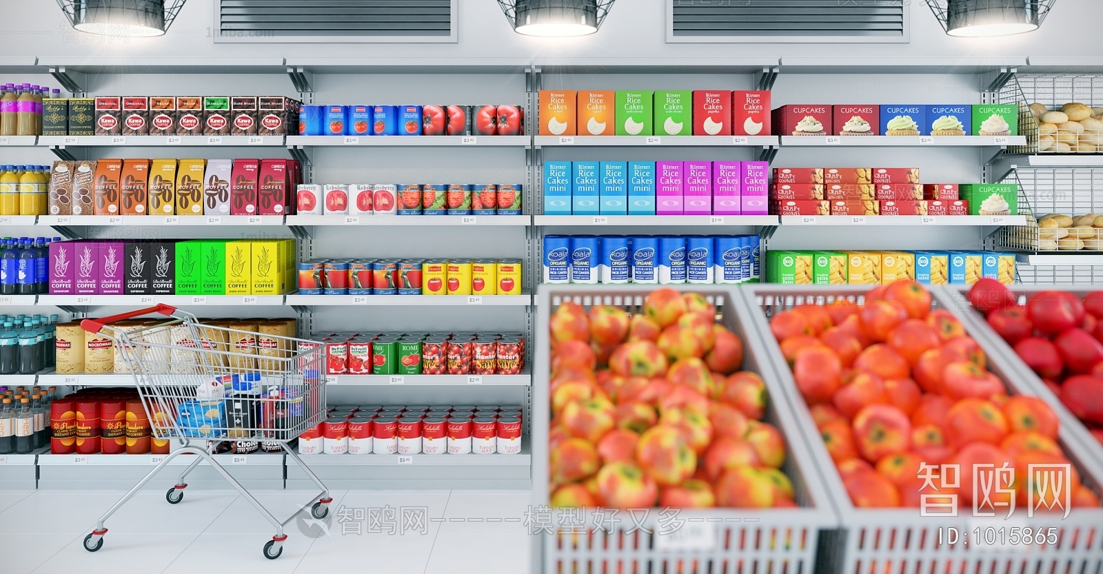 Modern Supermarket Shelf