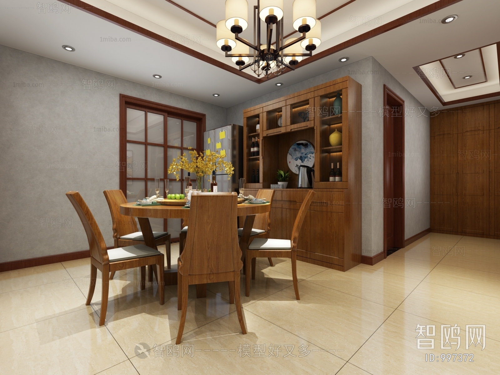 New Chinese Style Dining Room