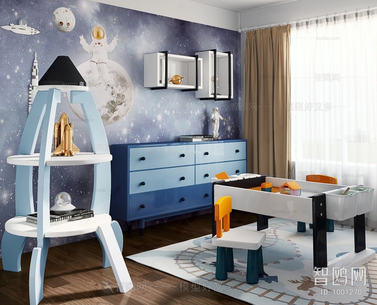 Modern Children's Room Activity Room