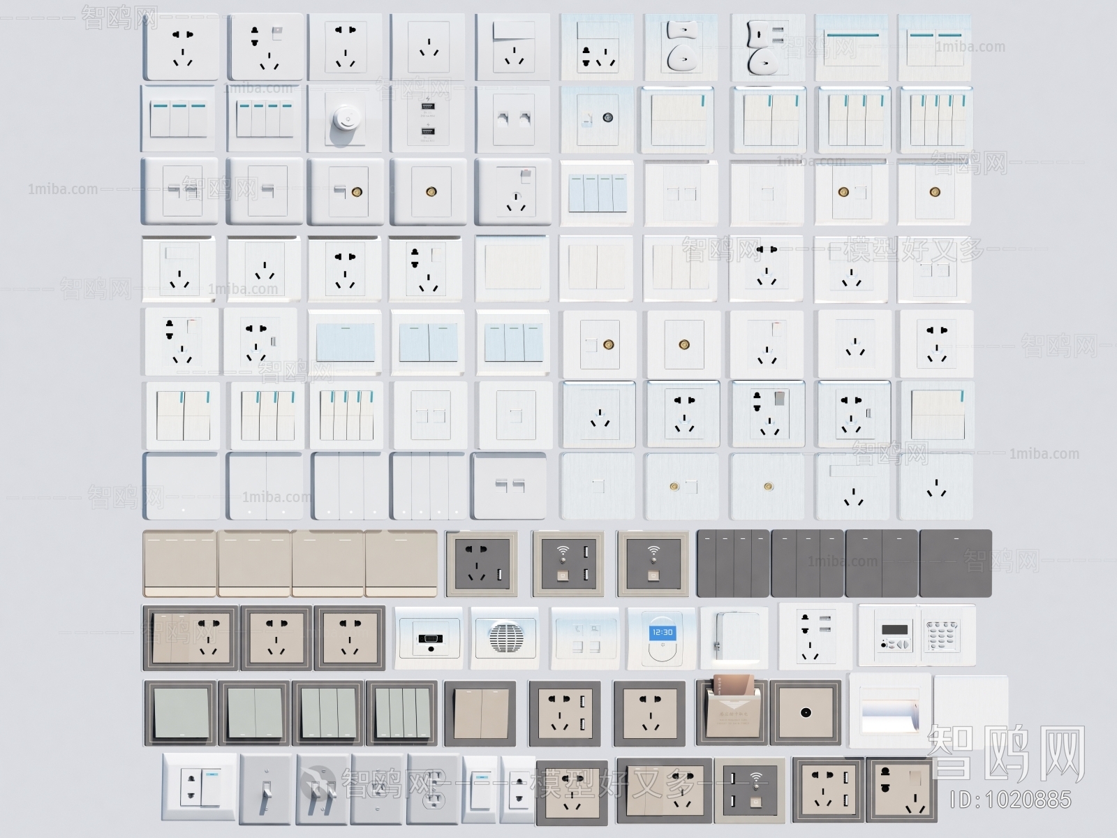 Modern Switch Socket Panel