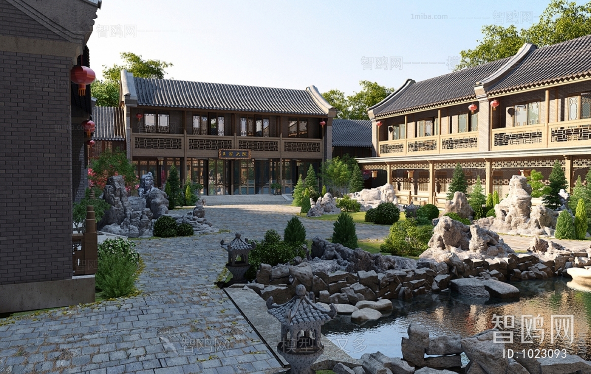 New Chinese Style Courtyard/landscape