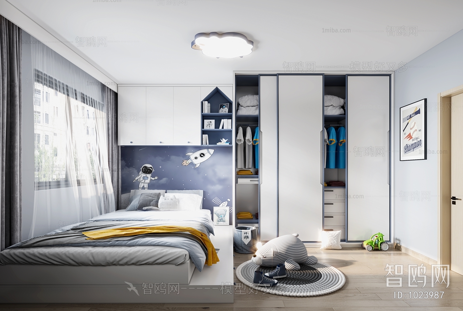 Modern Boy's Room And Son's Room