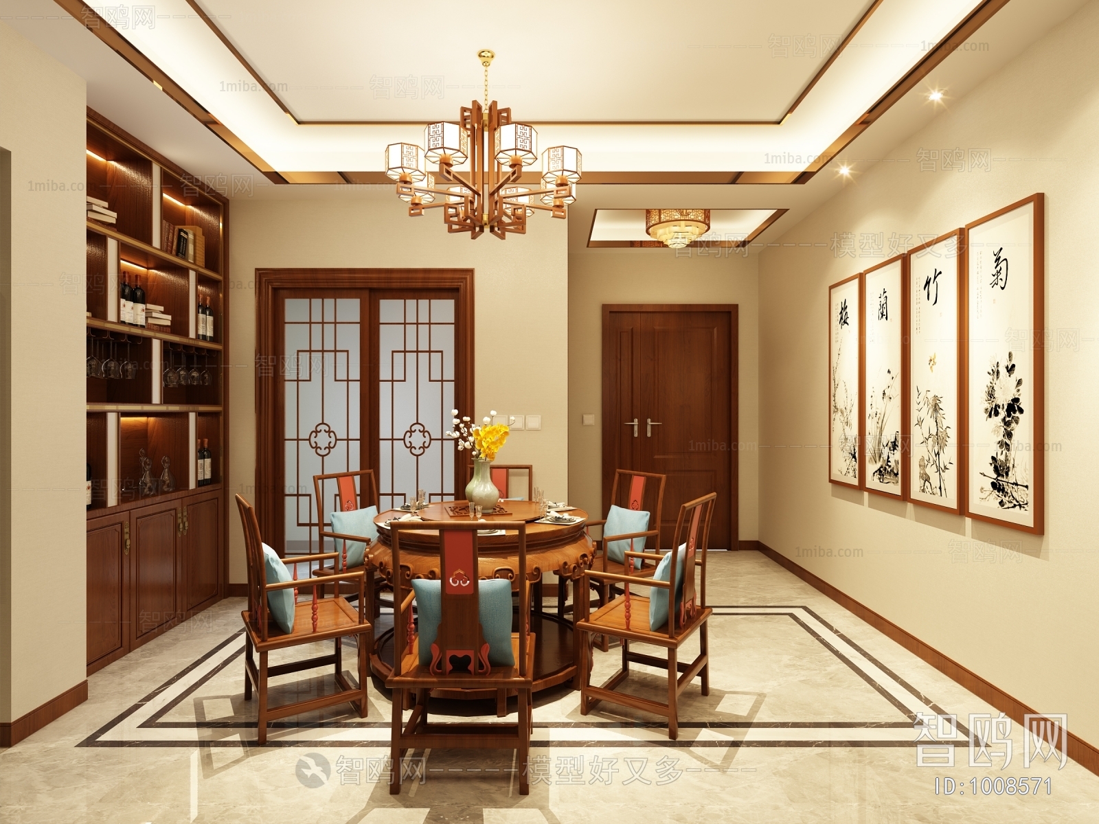 New Chinese Style Dining Room