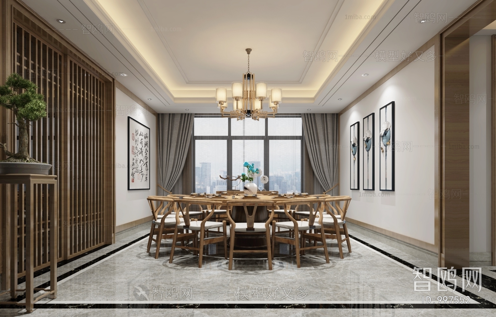 New Chinese Style Dining Room