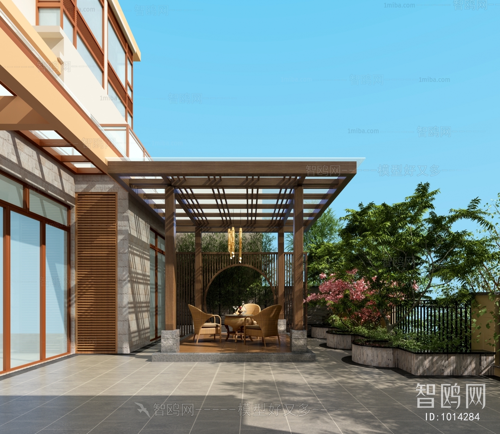 New Chinese Style Courtyard/landscape