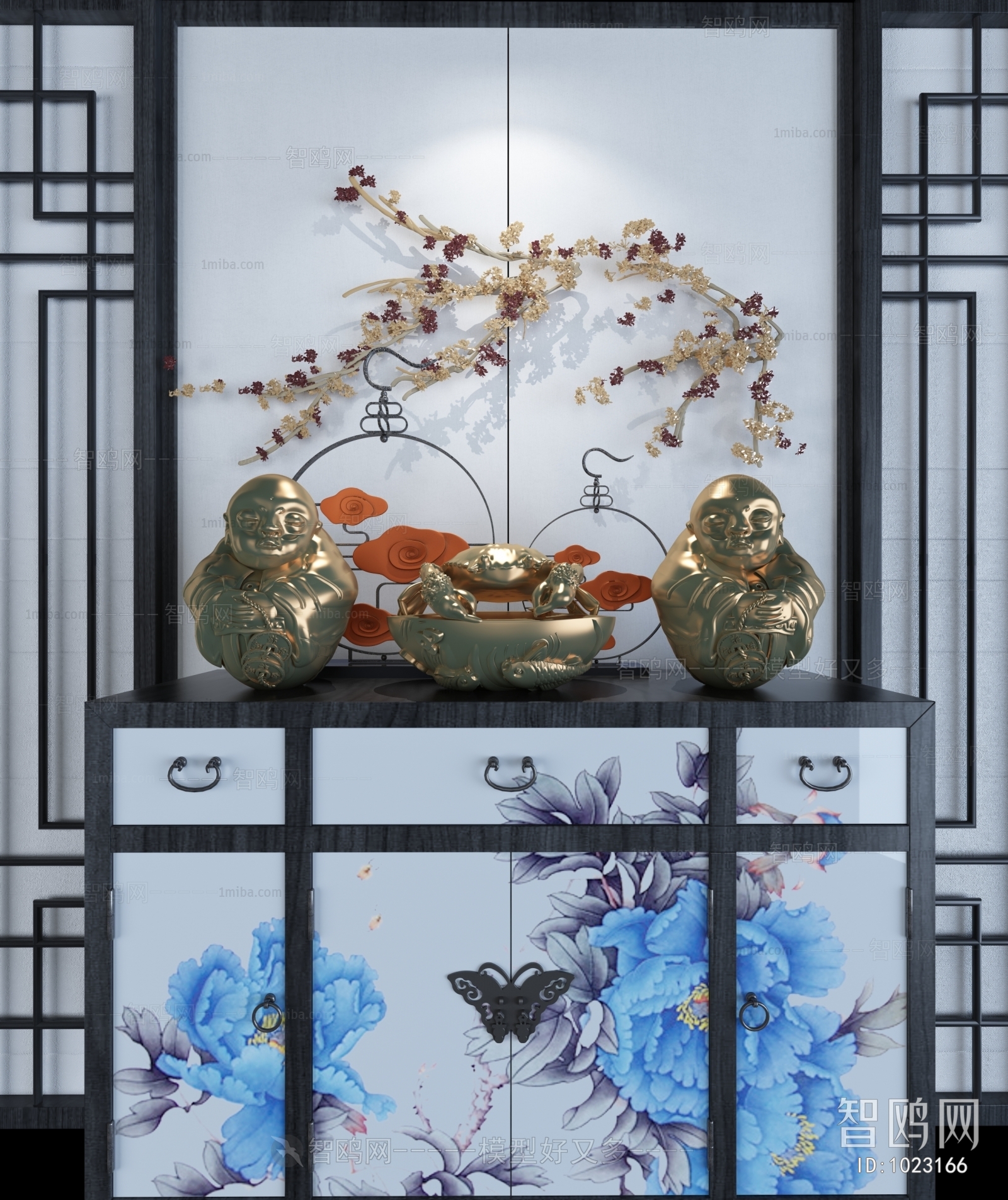 Chinese Style Side Cabinet