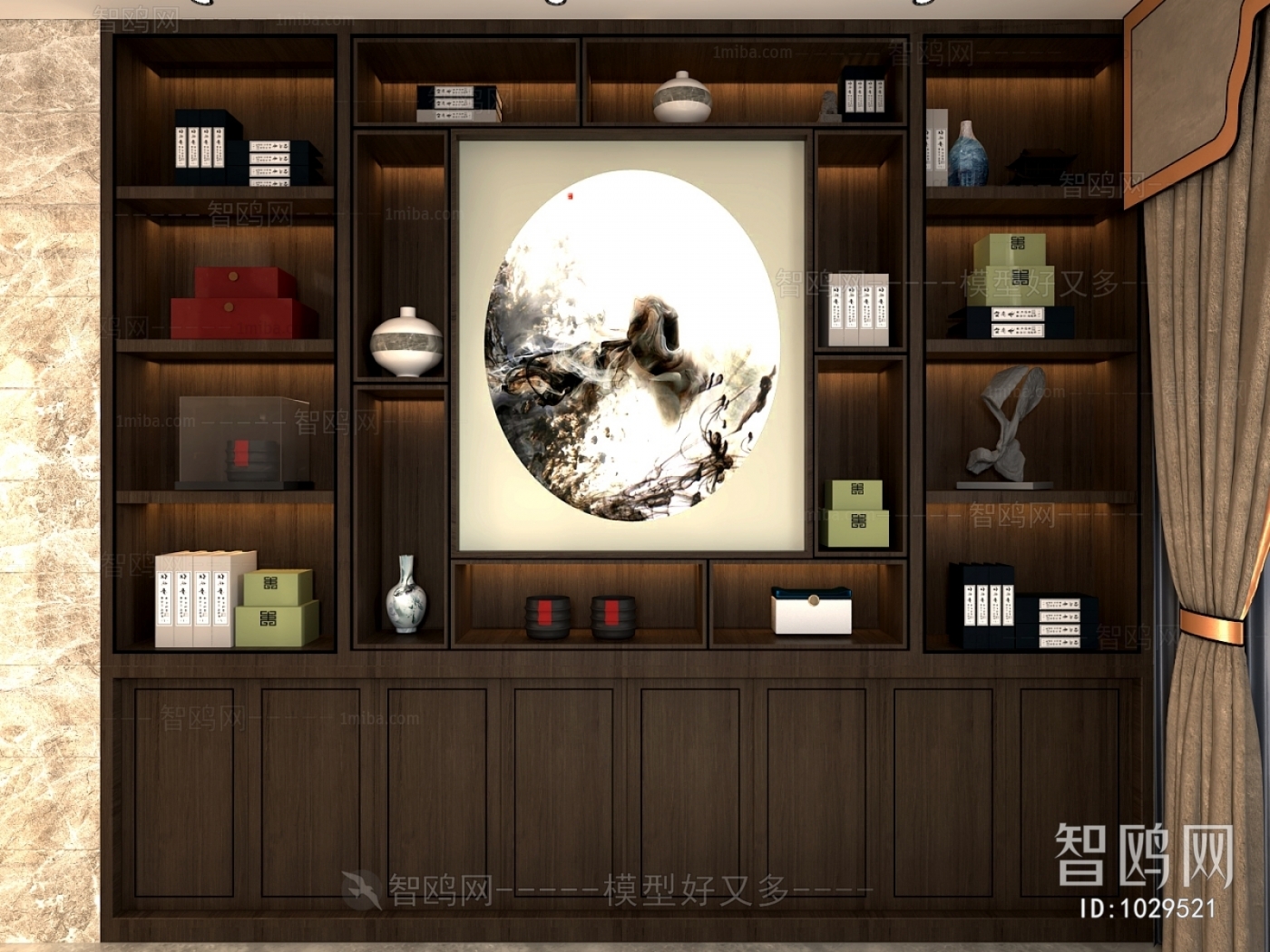 New Chinese Style Decorative Cabinet