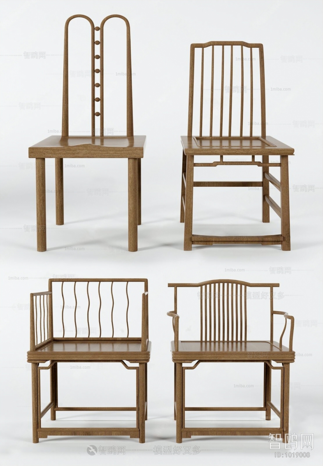 New Chinese Style Single Chair