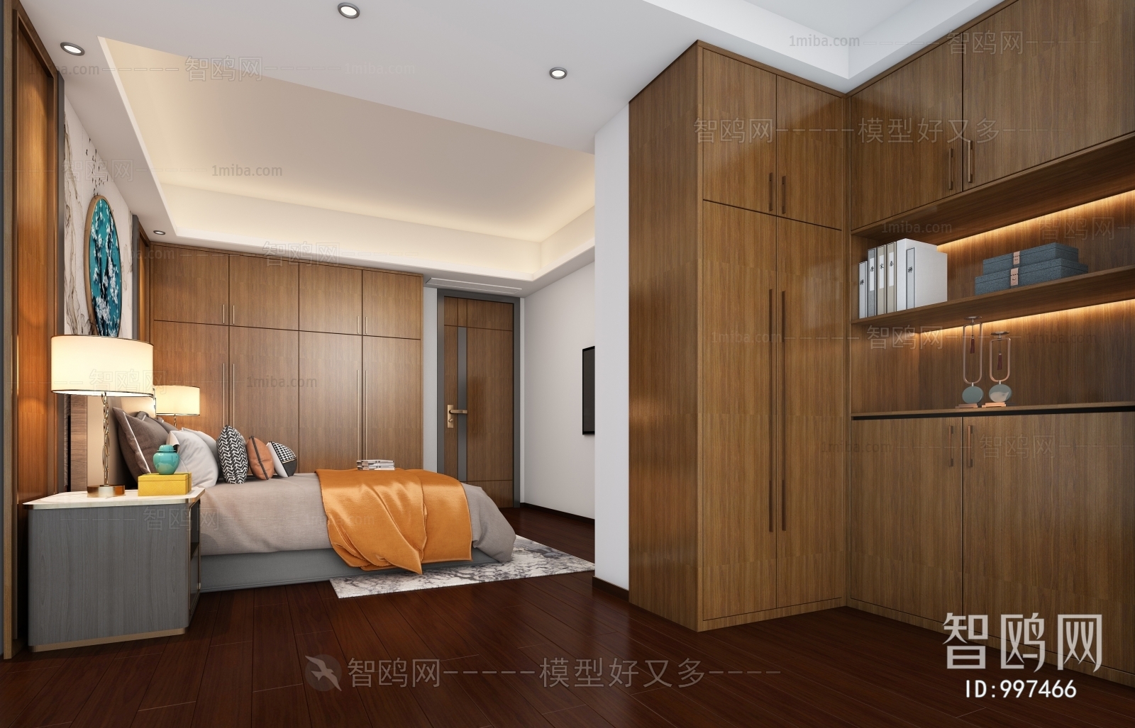 New Chinese Style Bedroom