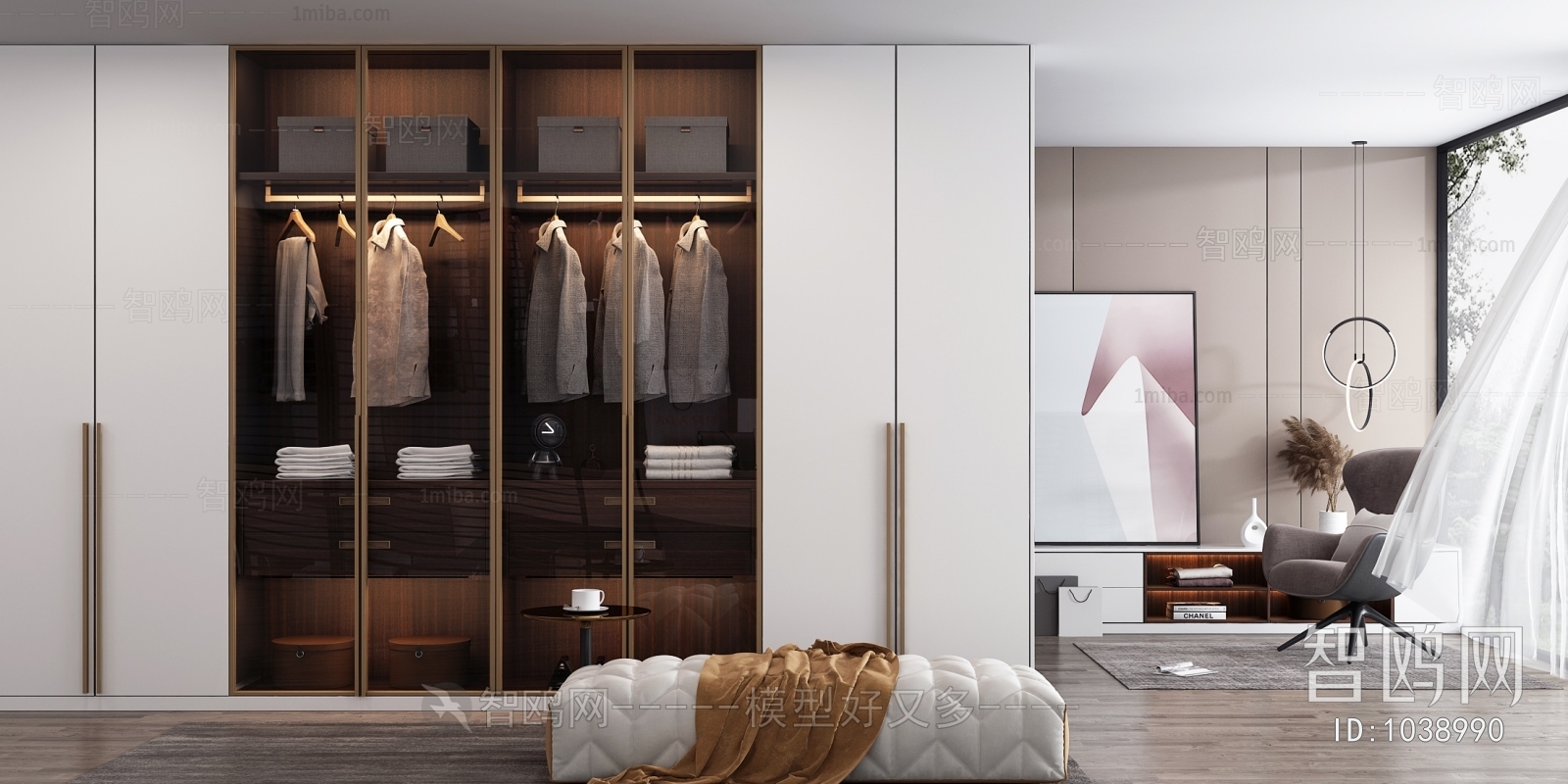 Modern Clothes Storage Area