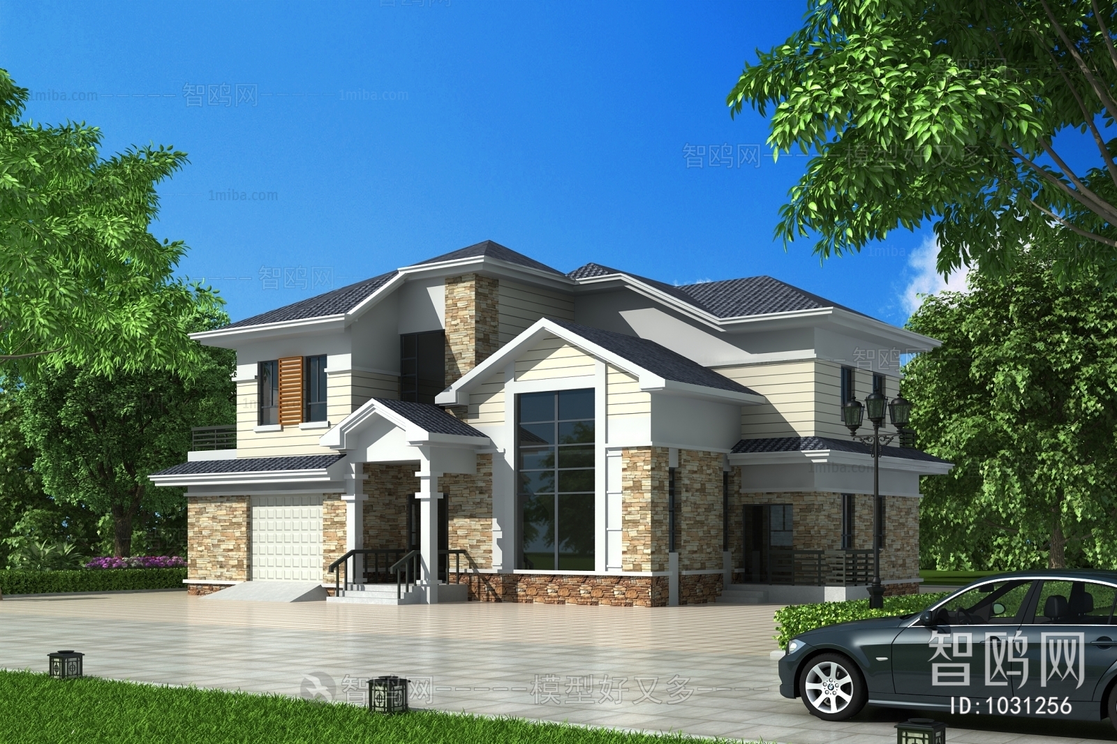 Simple European Style Villa Appearance