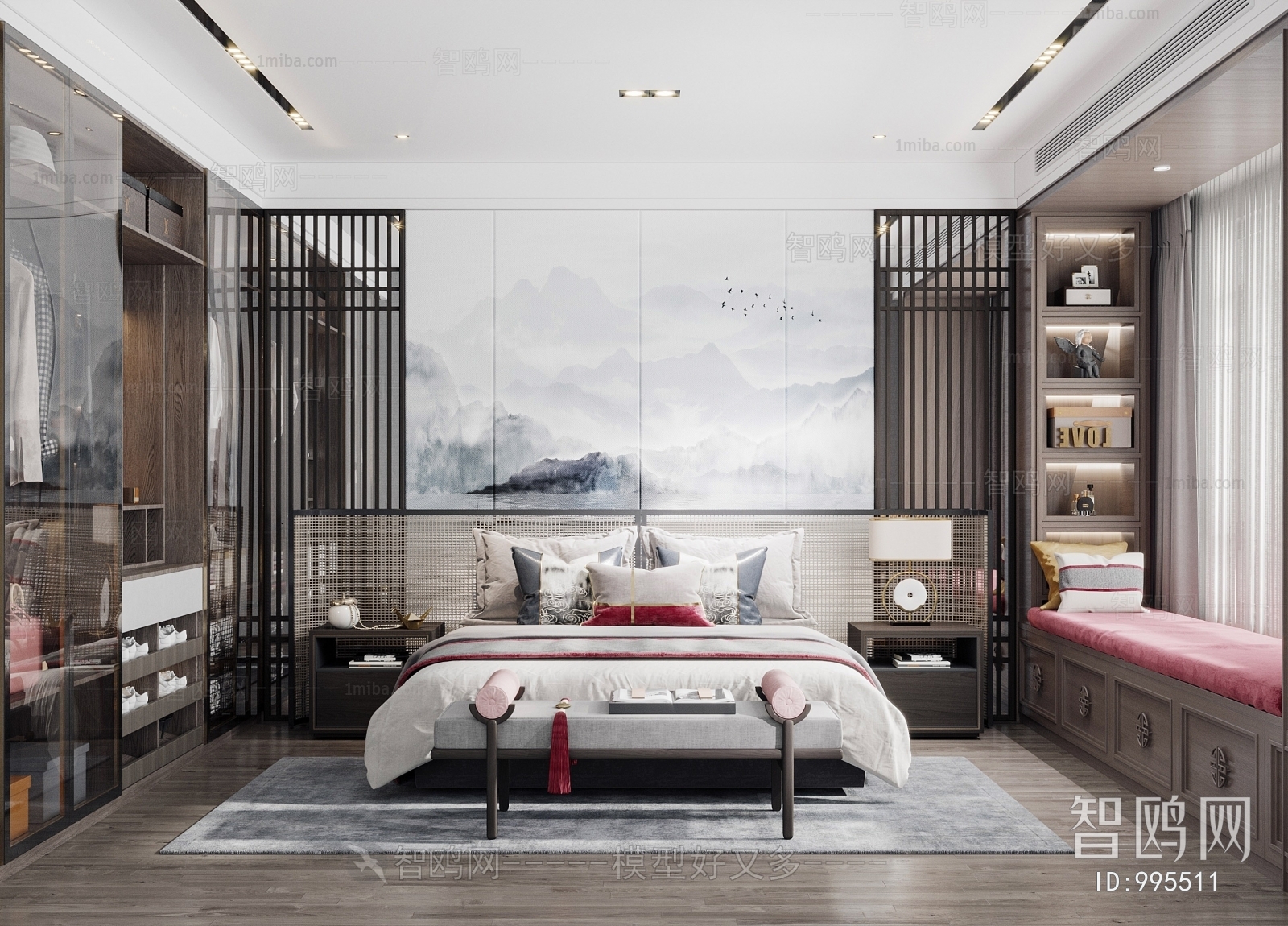 New Chinese Style Bedroom