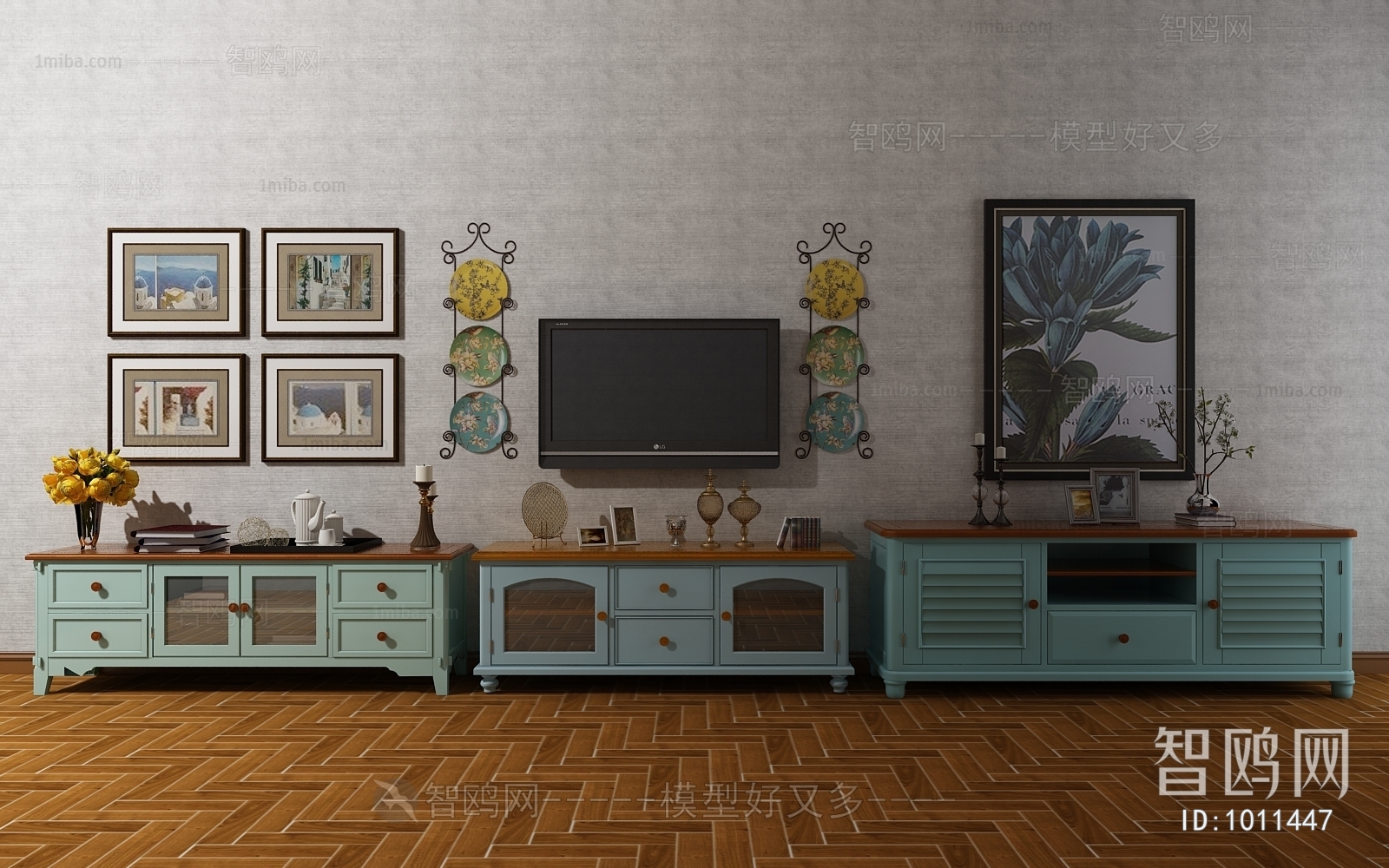 Mediterranean Style TV Cabinet