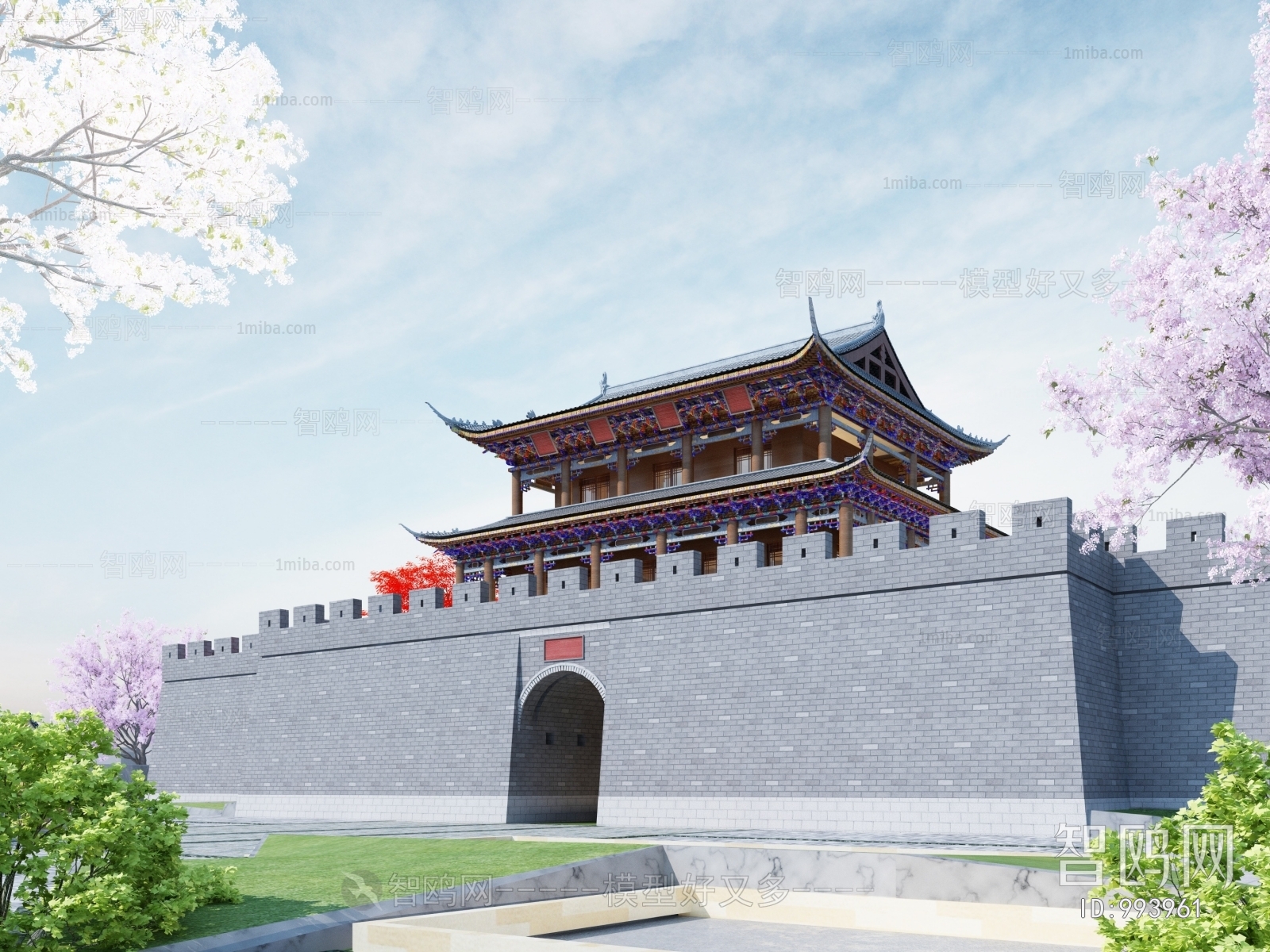 Chinese Style Ancient Architectural Buildings