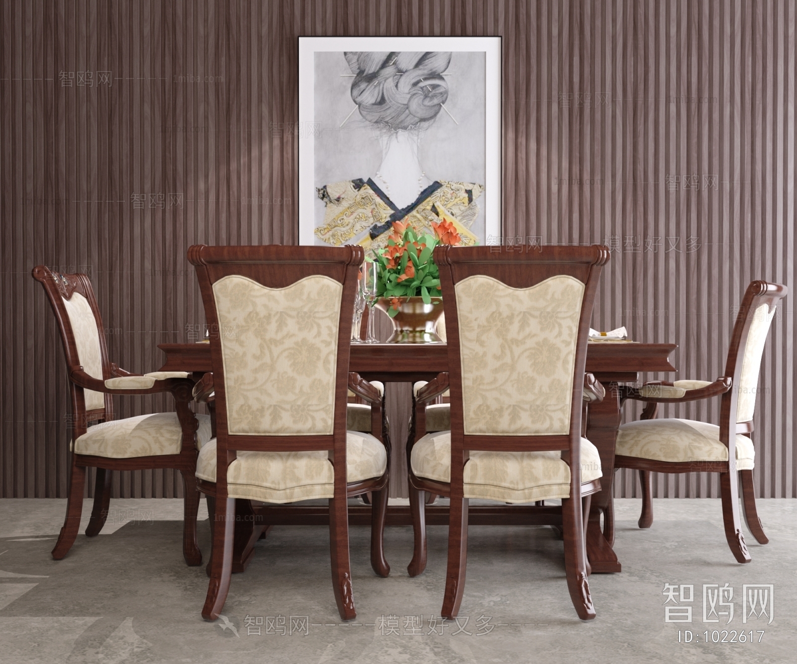 European Style Dining Table And Chairs