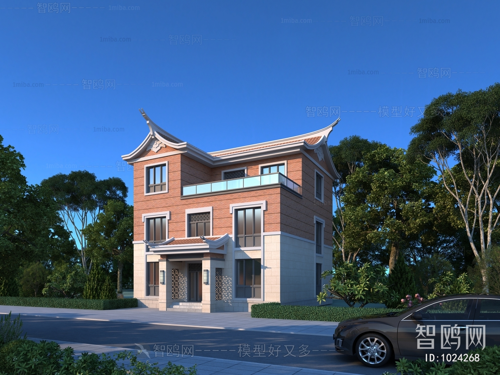 Chinese Style Villa Appearance