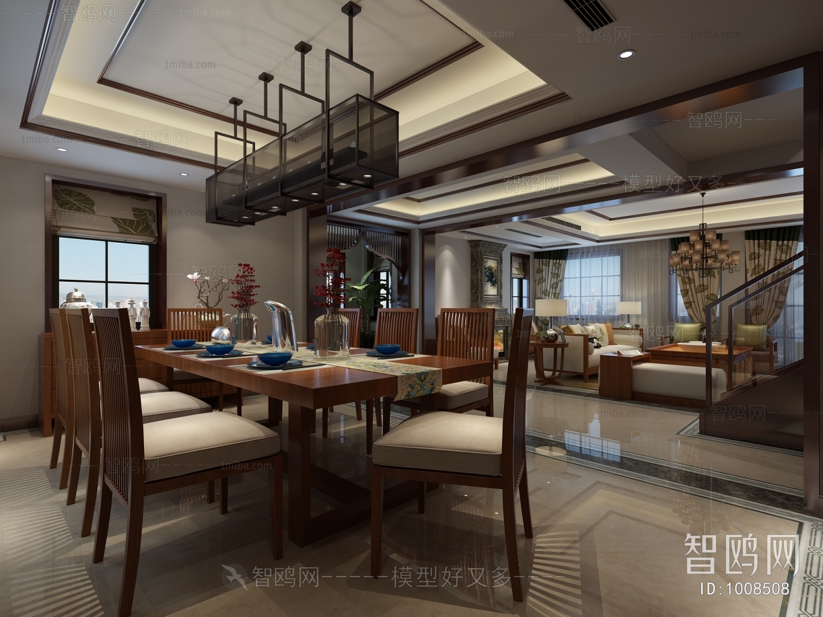 New Chinese Style Dining Room