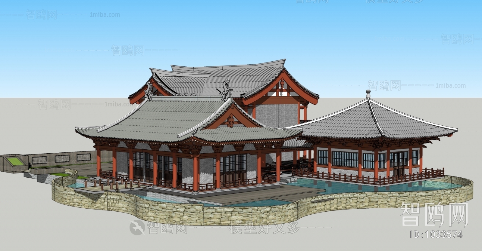 Chinese Style Ancient Architectural Buildings