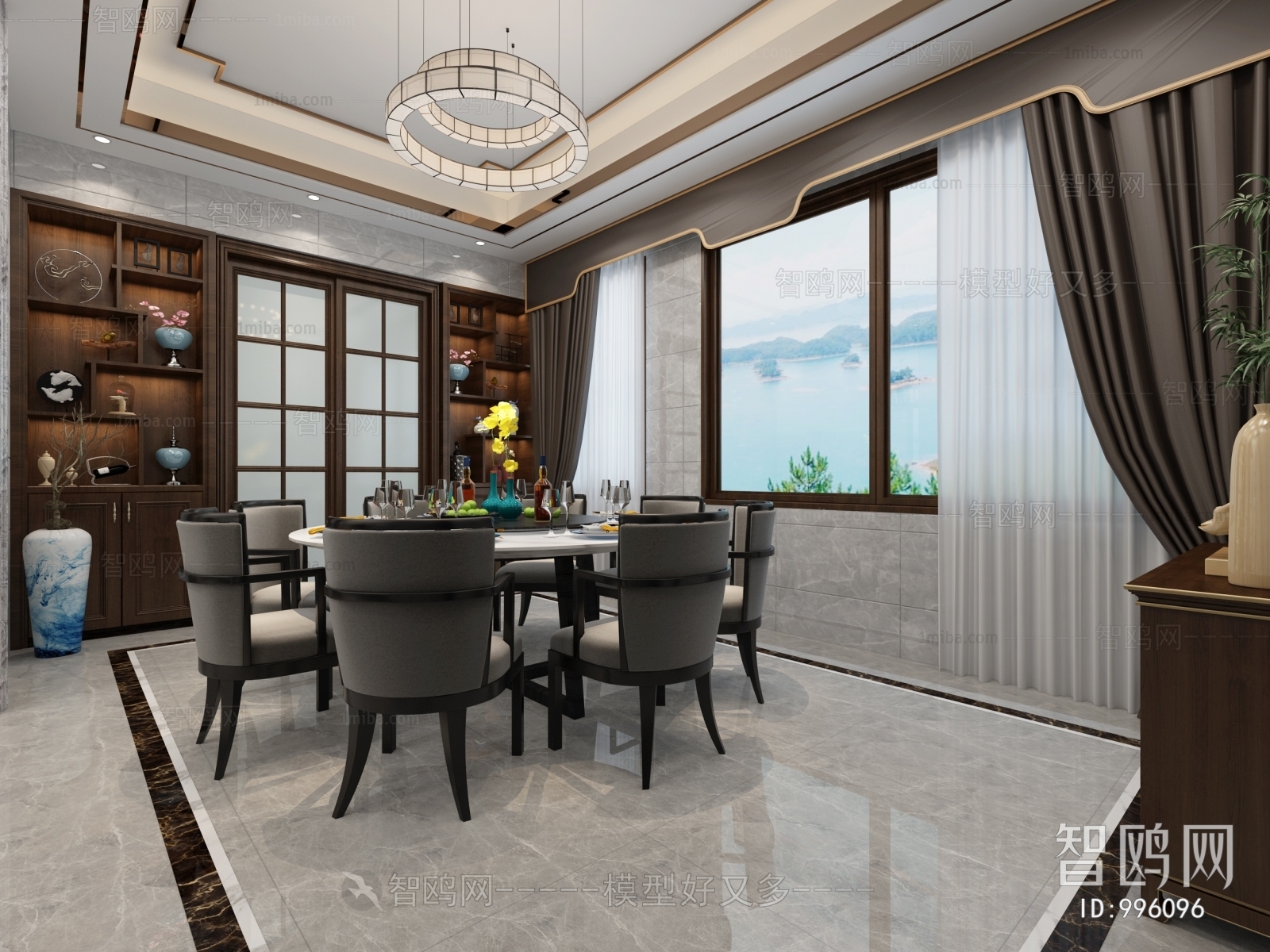 New Chinese Style Dining Room