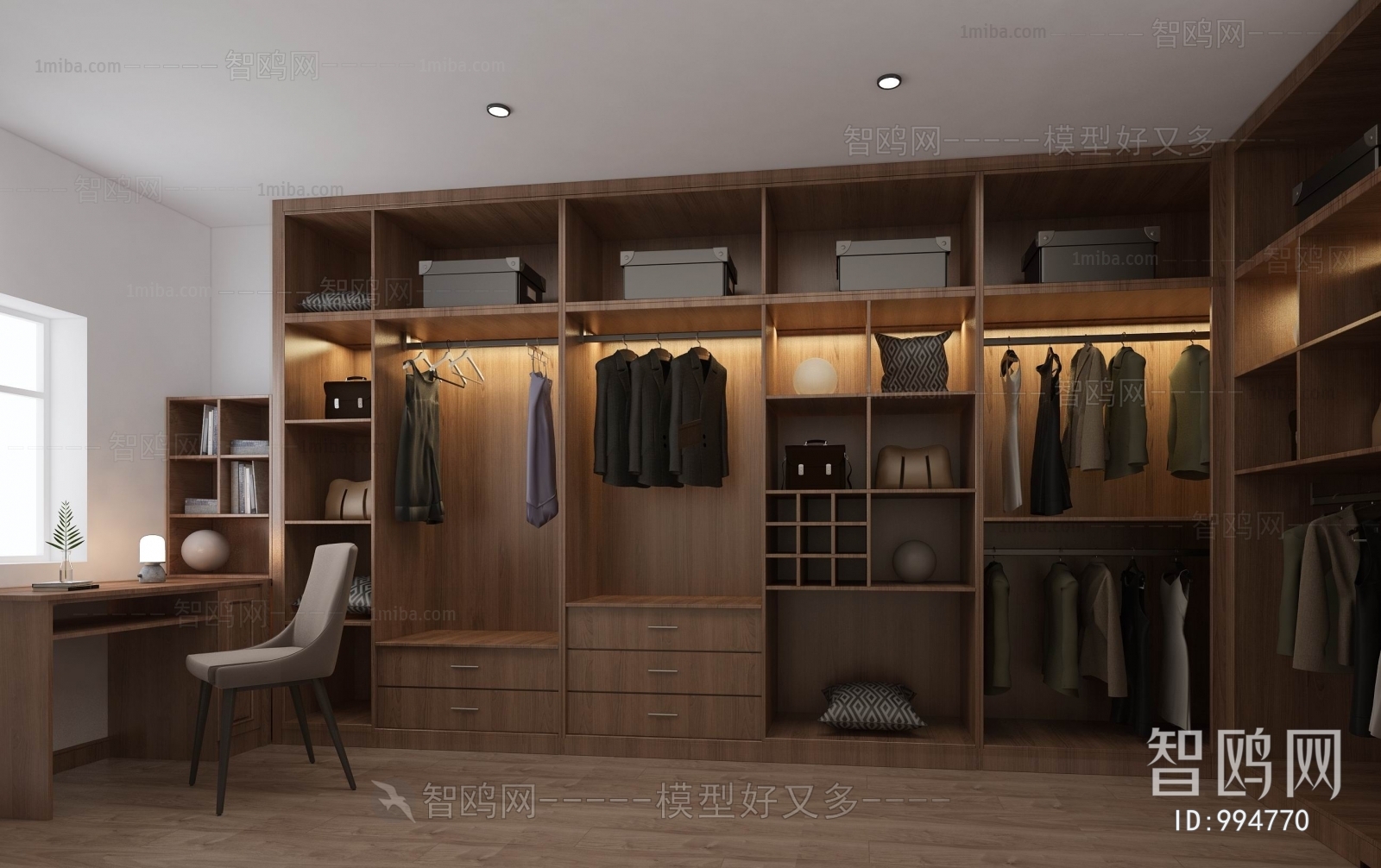 Modern Clothes Storage Area