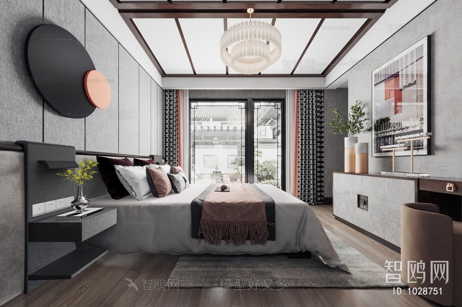 New Chinese Style Bedroom