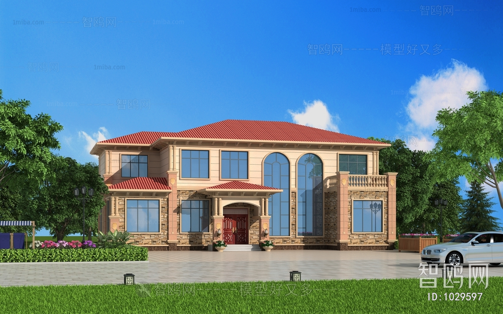 Simple European Style Villa Appearance