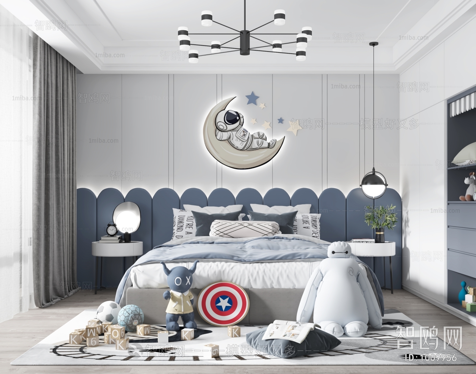 Modern Boy's Room And Son's Room