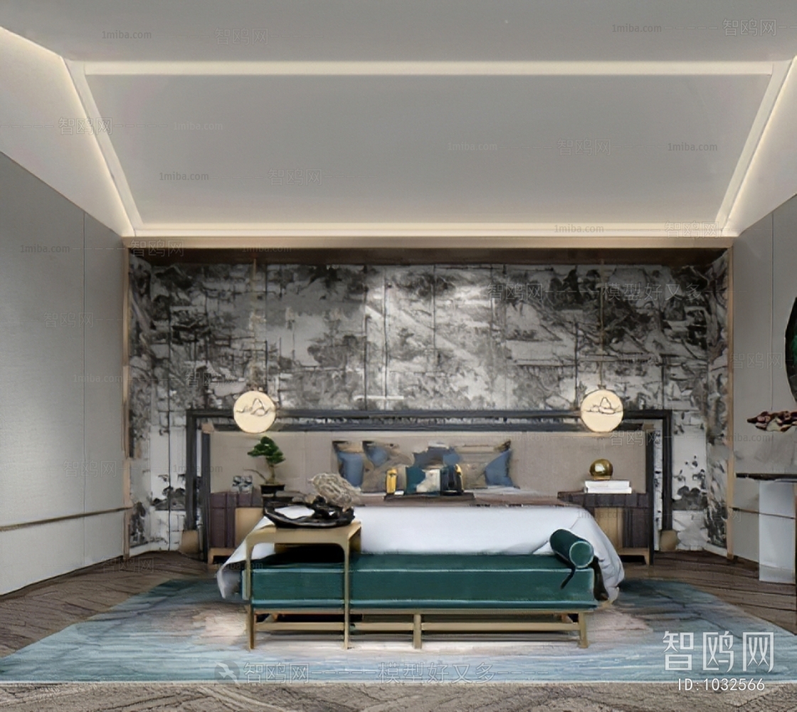 New Chinese Style Bedroom