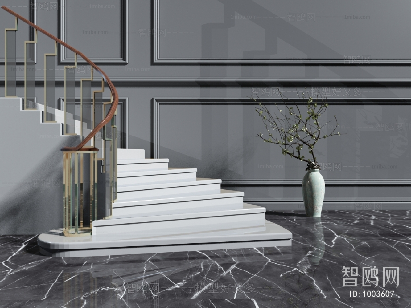 Modern Stair Balustrade/elevator